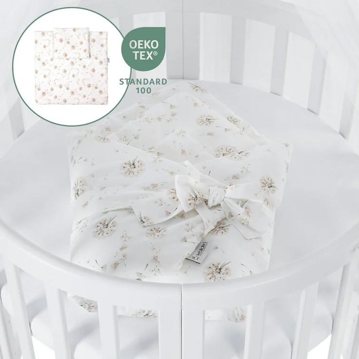 Waldin Babybett Mobiles Babybett OWAL aus Holz 7in1 mit Matratze, mitwachsend – Bild 3