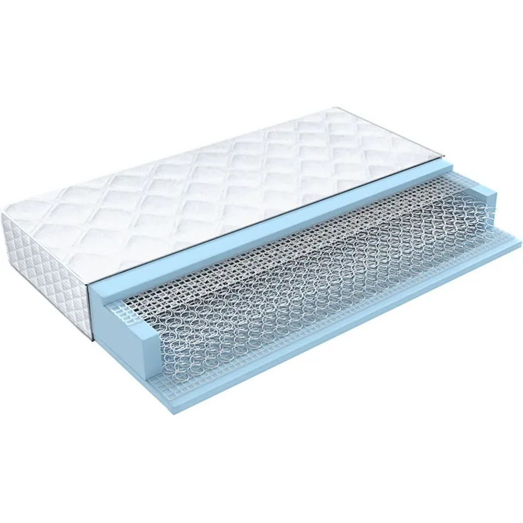 Federkernmatratze Opal Plus, 90x220 cm, 22cm hoch, ergonomischer Federkern