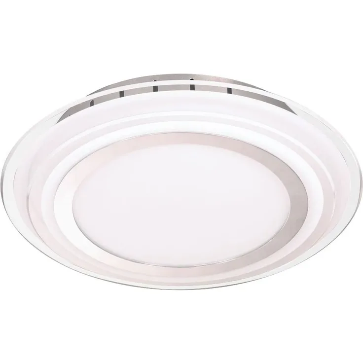LED Deckenleuchte, Glas, Chrom, 30 cm, NANCY