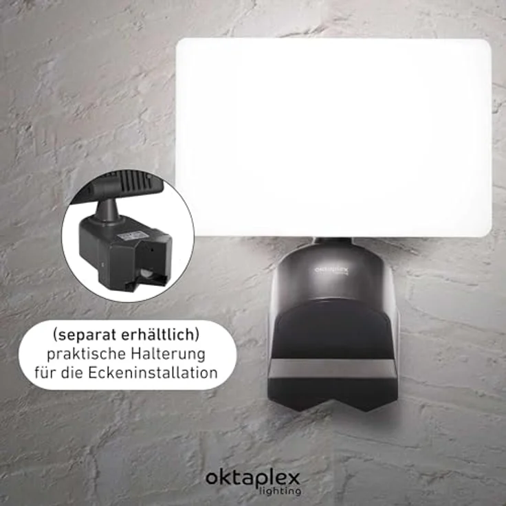 Oktaplex Cali LED Strahler Außen, 3000K warmweiß, 2940 Lumen, IP65, 26 Watt – Bild 4