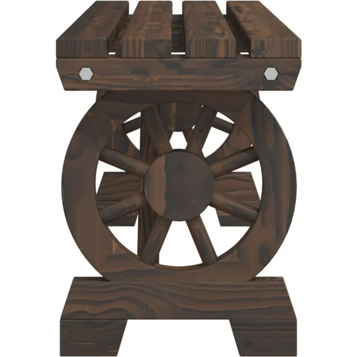 vidaXL Gartenbank 115 cm Massivholz Tanne 365112 – Bild 7