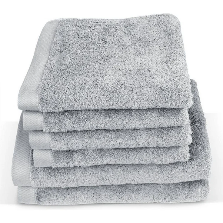 herzbach home Handtuch Set Pura, (6-St), 6er Set, 550g/m², Premium-Qualität, 100% Baumwolle, einfarbig