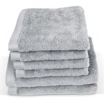 herzbach home Handtuch Set Pura, (6-St), 6er Set, 550g/m², Premium-Qualität, 100% Baumwolle, einfarbig