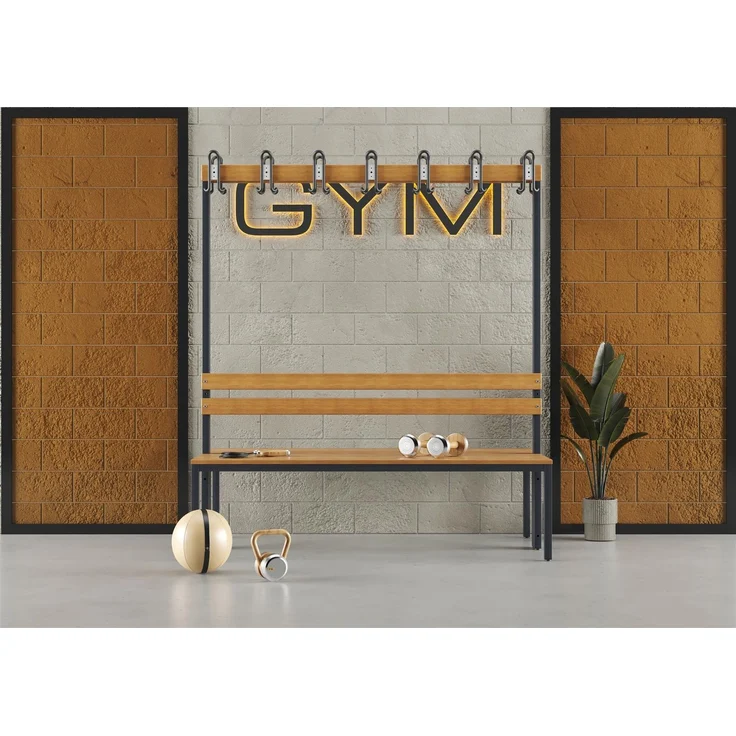 Garderobenbank doppelseitig 150 cm anthrazit – Bild 1