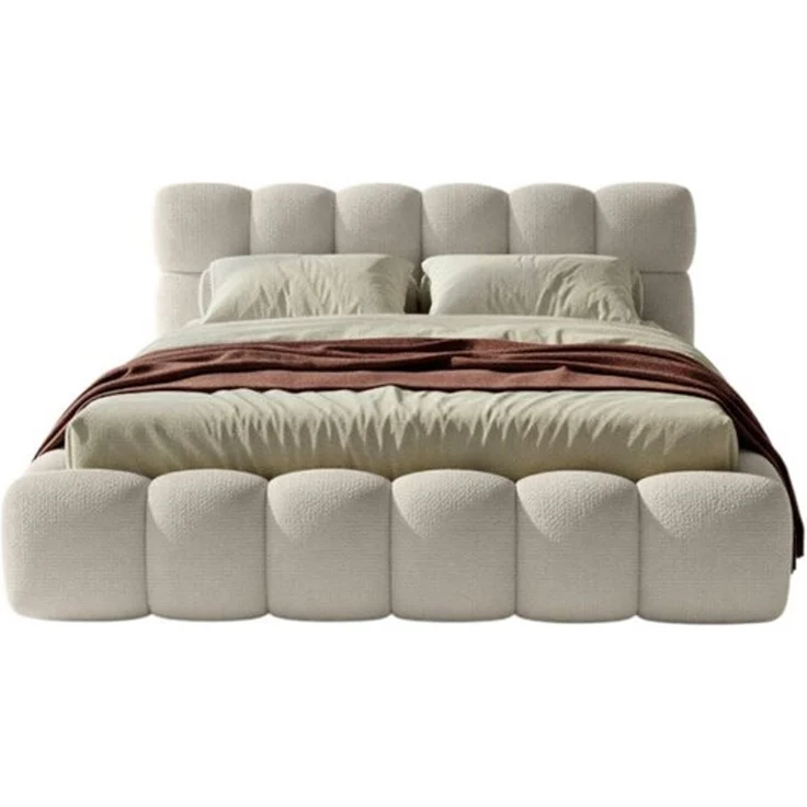 thematys Polsterbett CLOUD mit Bettkasten 140x200cm, Ohne Matratze, Davis, Beige – Bild 6
