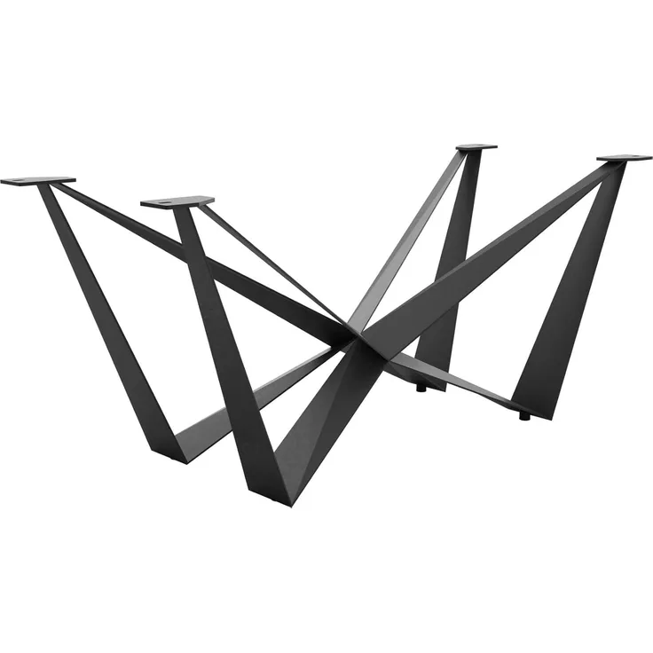 Tischgestell Spider Metall Schwarz für Tischplatten ab 200 cm
