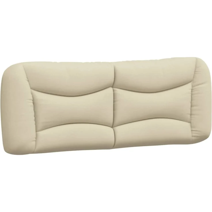 vidaXL Kopfteil-Kissen Creme 140 cm Stoff 374581 – Bild 5