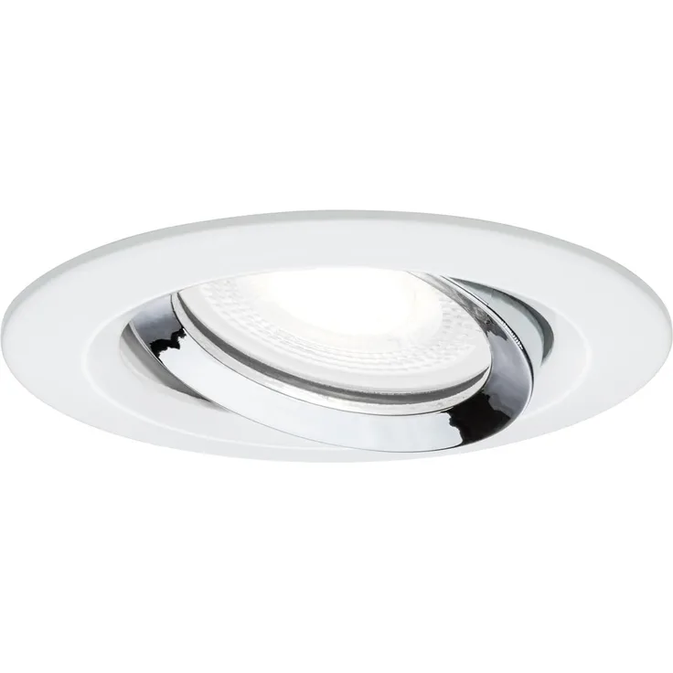 Paulmann No. 93673 Einbauleuchte LED Nova Plus GU10 6W Weiß Chrom schwenkbar dimmbar