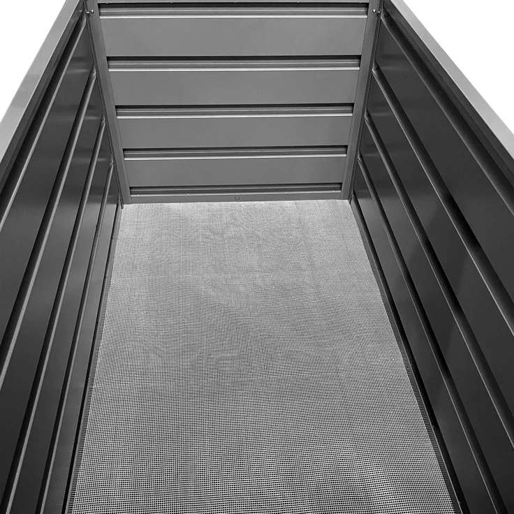 PRIMEYARD 200 x 85 x 77 cm Hochbeet Nele, Cortenstahl, Rost-Optik | inkl. Frühbeetaufsatz und Schneckenschutz – Bild 6