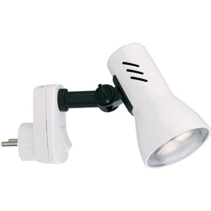 Briloner Steckerleuchte Fiche weiß Steckerleampe Steckdosenlampe