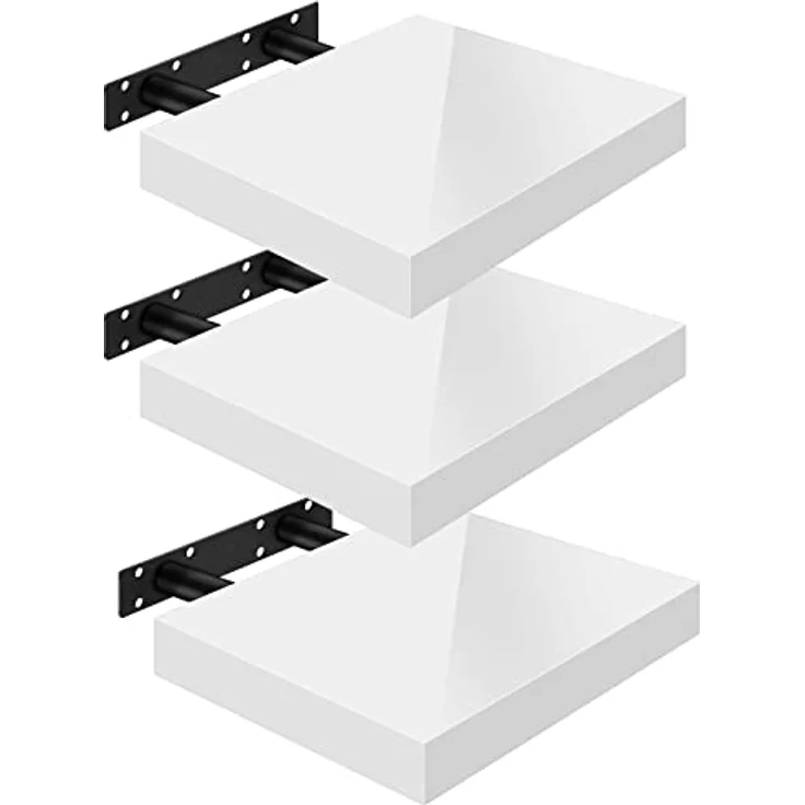 Woltu Wandregal, 3-tlg, Wandboard freischwebend Schweberegal Holz Board – Bild 2