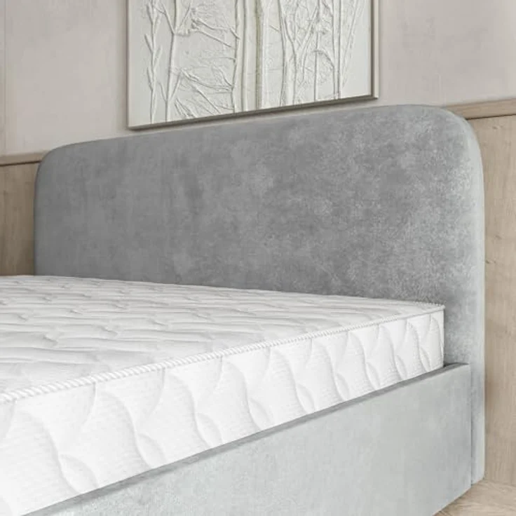 MASSENO Polsterbett Renive K, Beige, 180x200 cm, mit hebenbarem Rahmen und Polsterung – Bild 4