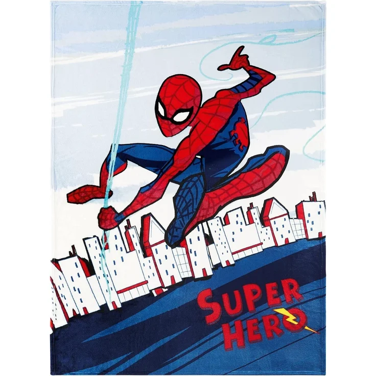 Kinderdecke Spider Man Decke Super Hero 130x170 cm Kuscheldecke Fleecedecke Spidy, BERONAGE, passend zur Bettwäsche, ideal für Sofa, Couch, Kinder-Bett, Auto – Bild 5