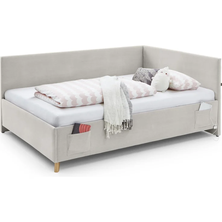 Polsterliege >Cool mit BK< Liegefläche 140x200cm, Scala Beige, Stellmaß: 150x90x210cm (BxHxT) – Bild 5
