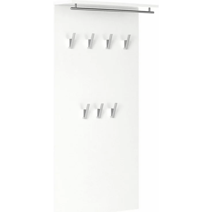 Schildmeyer Brisbane Garderobe 133486, Melaminharzbeschichtete Spanplatte, weiß glanz, 60. 0x20. 5x120. 5 cm – Bild 5