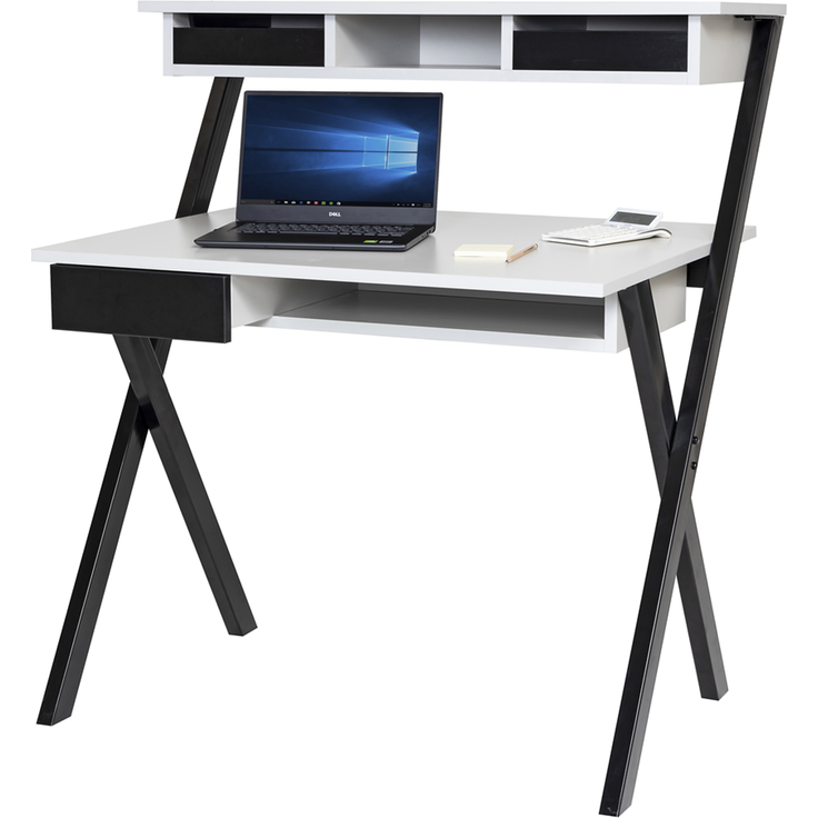 Homeoffice Schreibtisch X-Home grau Dekor – Bild 7