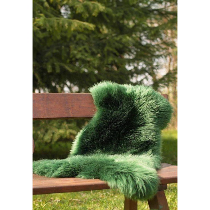 Lammfell Merino Moosgrün Größe: 90-100 – Bild 5