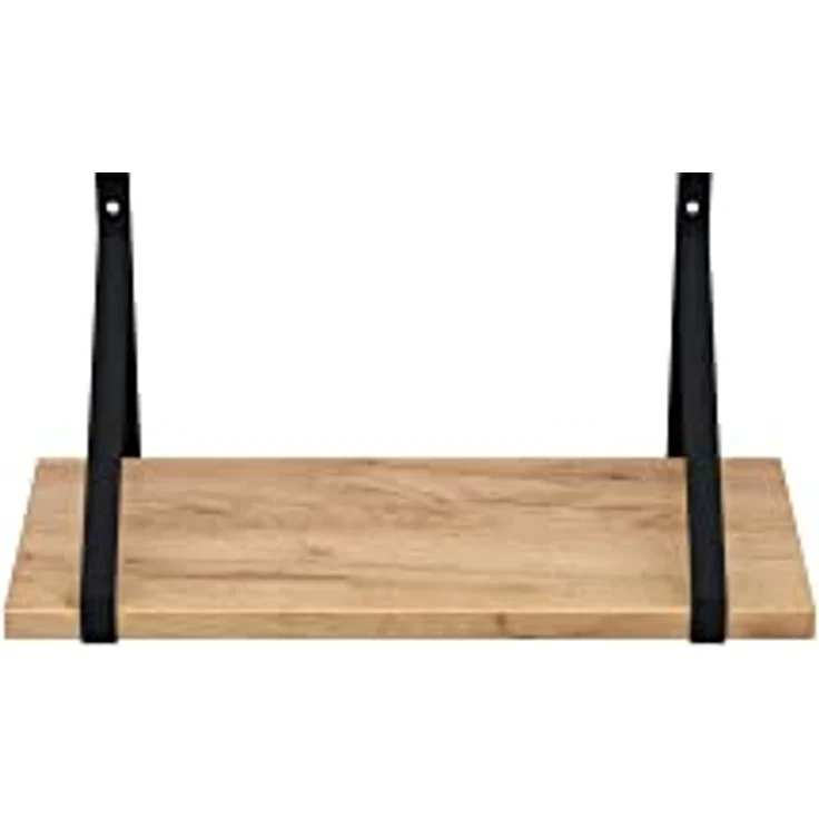 AKKE Wandregal, Hängeregal GINO modern mit schwarzen Befestigungen 2mm PVC LOFT – Bild 5