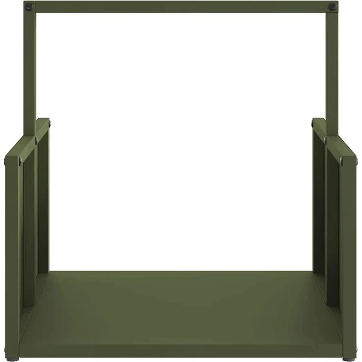 vidaXL Brennholzregal Olivgrün 40x40x40 cm Kaltgewalzter Stahl 864274 – Bild 5