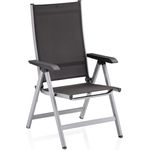 Kettler Basic Plus Klappsessel - silber / anthrazit