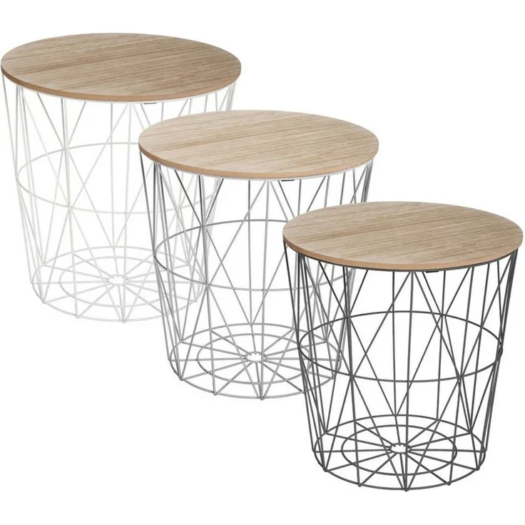 Couchtisch mit abnehmbarer Platte, multifunktionales Möbelstück im charmanten Stil