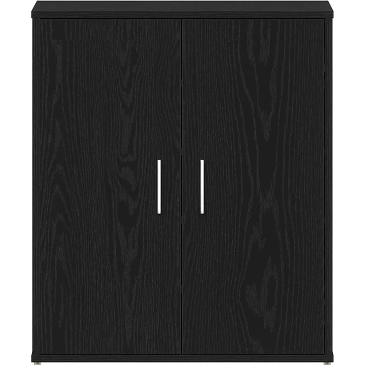 vidaXL Schuhschrank Schwarz Eichen-Optik 60 x 35 x 70 cm Holzwerkstoff 862682 – Bild 5