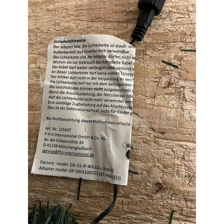 FHS LED-Tannen-Girlande, außen, 80er, grün, 10 m – Bild 9