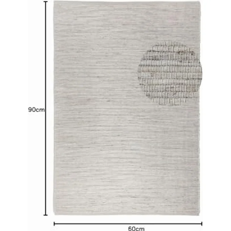 Hanse Home Jute Teppich – Natur Wohnzimmerteppich - Handgewebt & Natürlich – Boho Naturfaser Juteteppich für Wohnzimmer, Schlafzimmer, Esszimmer, Flur, Küche – Naturweiß Ivory, 60x90cm – Bild 2