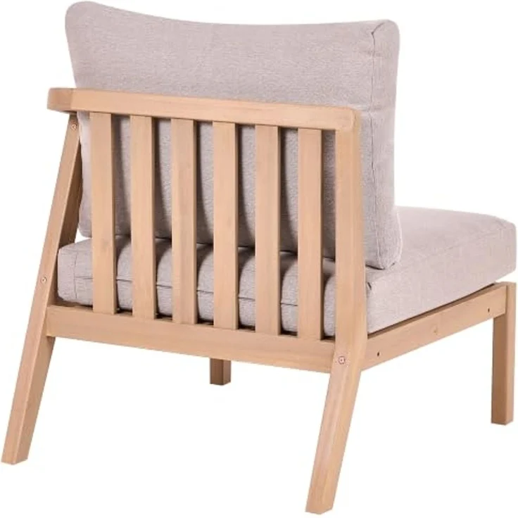 Garten-Eckmodul linksseitig RIVELLO Akazienholz Hellbraun – Bild 5