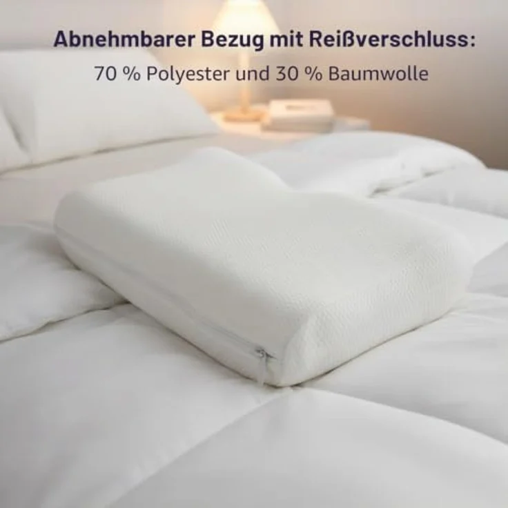 DODO - PERFECT POSITION Kopfkissen StoffStoff Weiß - B 35 cm x H 10 cm x L 52 cm – Bild 5