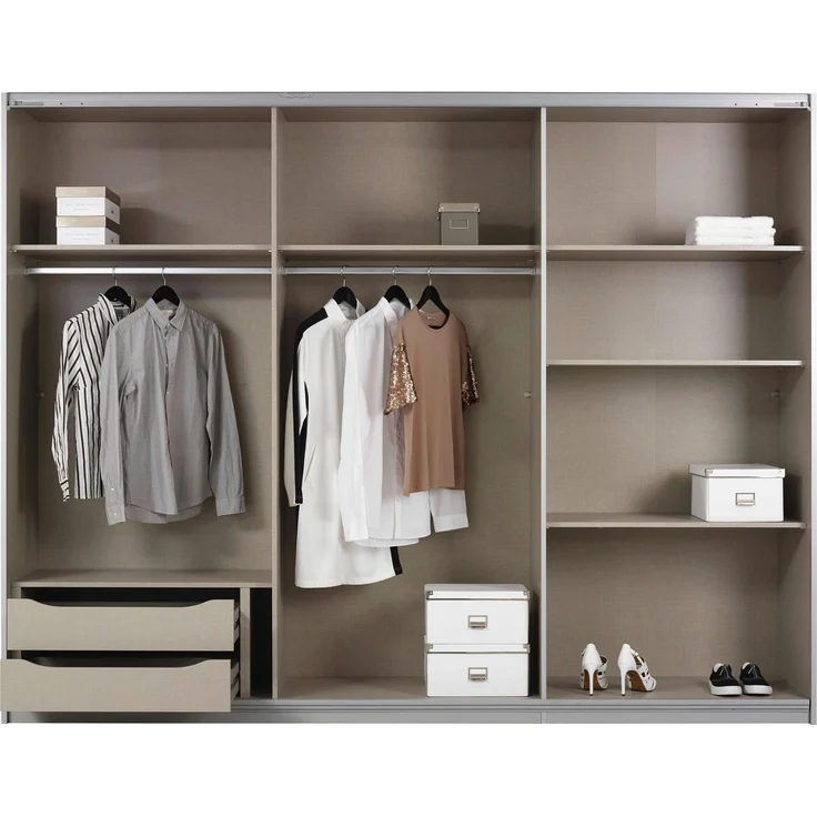 rauch Schwebetürenschrank Kulmbach inkl. Schubkasteneinsatz und Einlegeböden – Bild 2