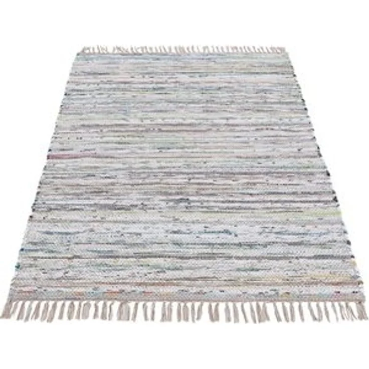 carpetfine Teppich Kelim Chindi, Wendeteppich, rechteckig, Höhe: 6 mm, handgewebt, Fleckerlteppich mit Fransen, auch vielen in Läufergrößen – Bild 6