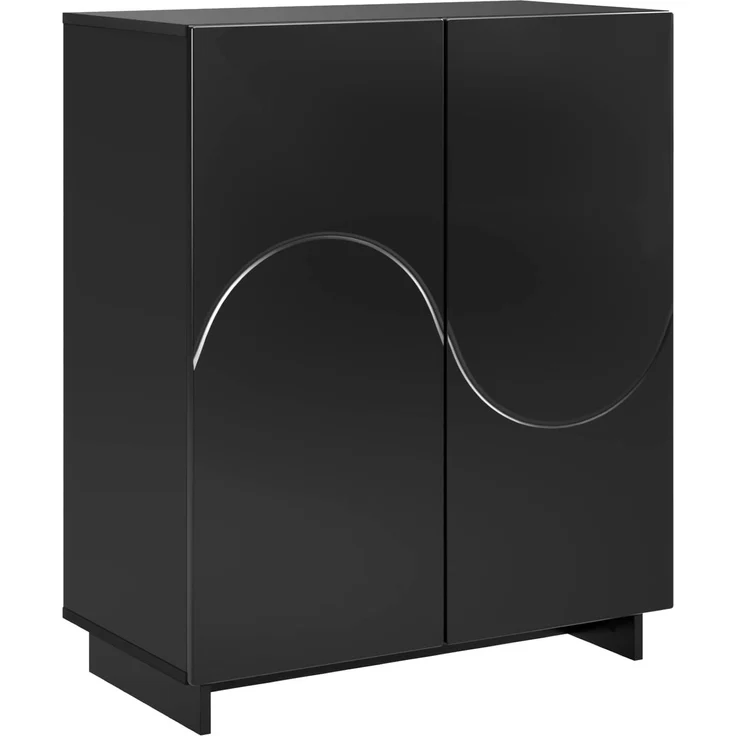 vidaXL Schuhschrank 73 x 38 x 87,5 cm Holzwerkstoff Schwarz 8011649 – Bild 2