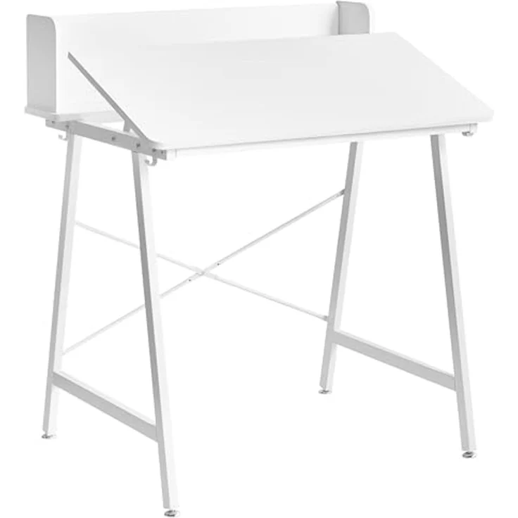 Zeichentisch mit neigbarer Tischplatte ALAND Weiß 80 cm 62 cm – Bild 4