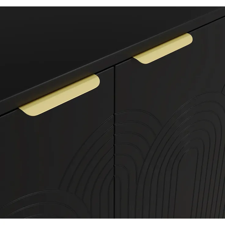 Sideboard (160/40/80 cm) Mehrzweckschrank mit Türen, Küchenschrank, Aufbewahrungsschrank, Wohnzimmerschrank, matt – Bild 9