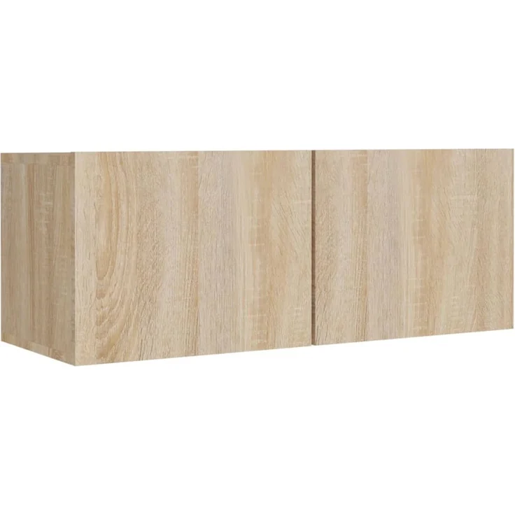 8-tlg. TV-Schrank, Lowboard TV Set Sonoma-Eiche Holzwerkstoff – Bild 4