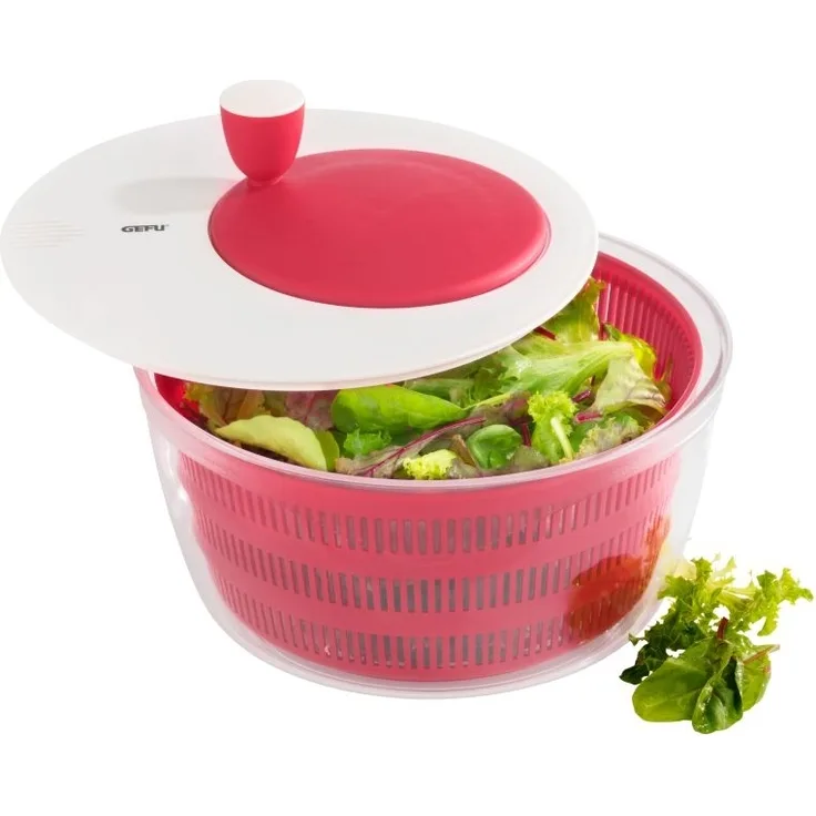 Gefu Rotare Salatschleuder himbeer-rot