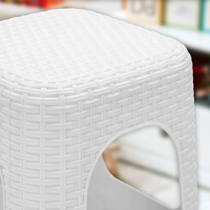 KADAX Hocker Küchenhocker Stuhl Weiß 120kg – Bild 5