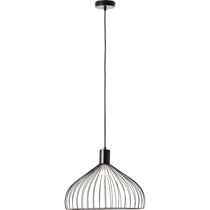 Brilliant Leuchten No. 99392-06 Pendelleuchte Blacky 1-flammig E27 schwarz matt