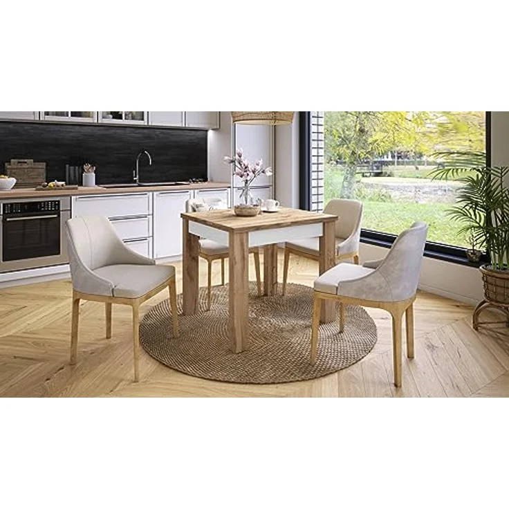 designimpex Esstisch Design Fonte Tisch ausziehbar 85 bis 130 cm – Bild 5