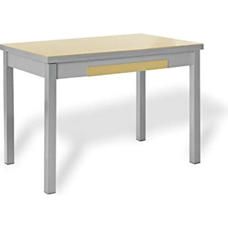 ASTIMESA Ausziehbarer Küchentisch mit Flügeln, Beige, 70x110 cm – Bild 2