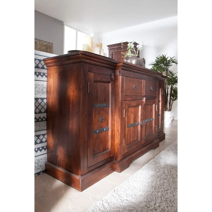 Sideboard Akazie 160x45x85 nougat lackiert OXFORD #902 – Bild 5