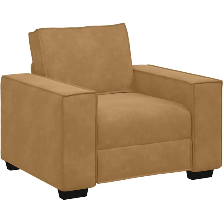 vidaXL Sessel Braun 100x78x84 cm Samt 4105007 – Bild 1