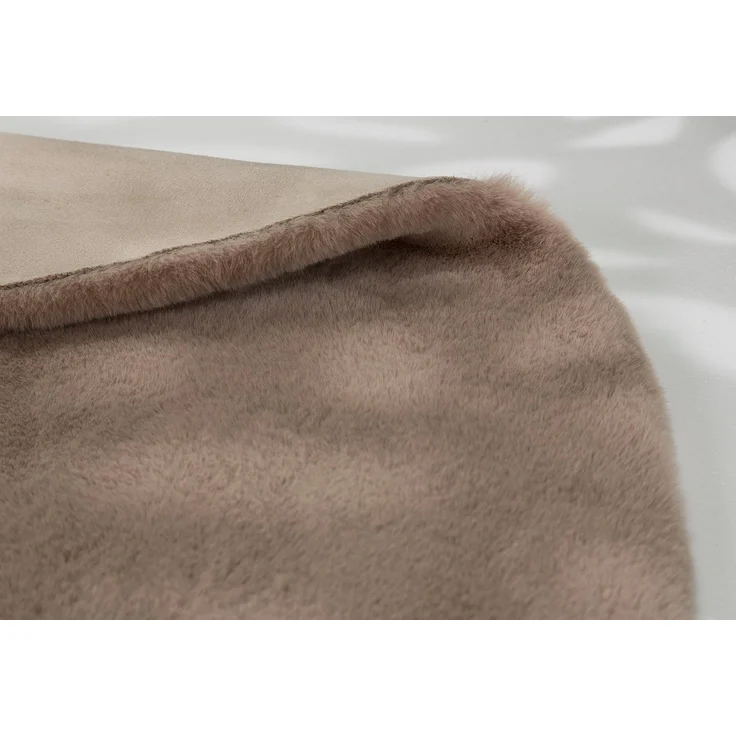SCHÖNER WOHNEN-Kollektion Fellteppich Tender, rund, Höhe: 26 mm, besonders weich durch Microfaser, Kunstfell, waschbar, Wohnzimmer – Bild 2