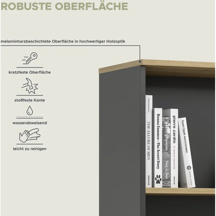 Canu Aktenregal in Artisan Nachbildung – Bild 8