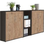 moebel-dich-auf Büromöbel-Set OFFICE EDITION, (Set 8, Büroschrank abschließbar mit Metallgriffen), Made in Germany