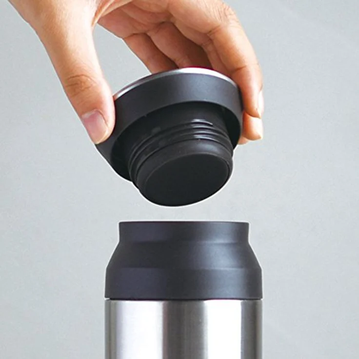 KINTO 20945 Reisebecher, 500 ml, türkis, doppelwandige Vakuumkonstruktion, Wärme- und Kältehaltung – Bild 4