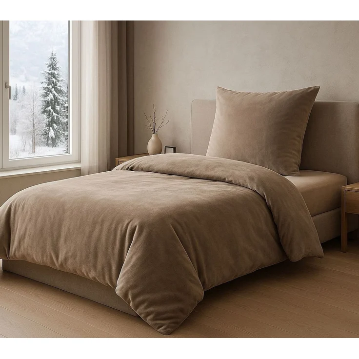 Malika Bettwäsche 135x200 + 80x80 cm Cashmere Touch Bettwäsche, atmungsaktiv, Mikrofaser, 2 teilig, Für Allergiker geeignet, pflegeleicht, angenehm weicher Stoff – Bild 1