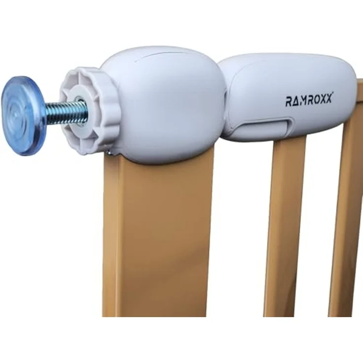Absperrgitter Treppenschutzgitter beige für 75-85cm Durchgang 77cm Hoch – Bild 5