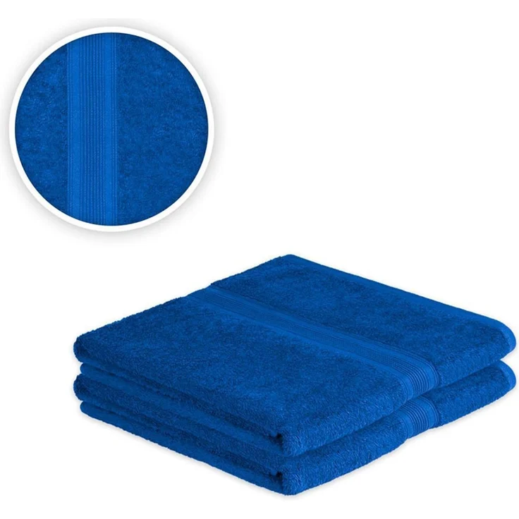 4 x Saunatuch 500 g/m² 80 x 200 cm Royalblau – Bild 2